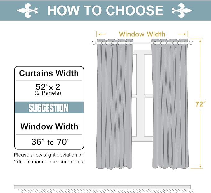 ChrisDowa 100% Blackout Curtains for Bedroom with Black Liner, 2 Thick Layers Total Blackout Thermal Insulated Grommet Window Curtains 2 Panels Set (Cappuccino, 52 x 72 Inch)