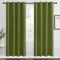 NICETOWN Olive Green Blackout Curtains 78 inches Length for Living Room, 2 Panels, 55" Wide, Thermal Insulated Decoration Drapes for Bedroom Window