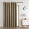 Joydeco Blackout Curtains 90 Inches Long 1 Panel, Thermal Insulated Long Curtains& Drapes 1 Piece, Room Darkening Grommet Drapes for Living Room Bedroom Window (W70 x L90 Inch, Khaki)