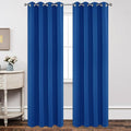 Joydeco Blackout Curtains 95 Inch Length 2 Panels Set, Thermal Insulated Long Curtains& Drapes 2 Burg, Room Darkening Grommet Drapes for Living Room Bedroom Window (W52 x L95 Inch, Royal Blue)