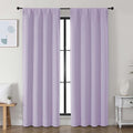 Simplebrand Ava Lilac Blackout Curtains for Bedroom, 78 Inch Length, 2 Panels Set, Privacy Thermal Insulated Rod Pocket Window Curtains for Patio, French Door, W40 x L78 Inch
