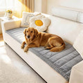 Couch Cover for Dogs Washable, Fuzzy Pet Couch Covers for 3 Cushion Sofa Pet Friendly, Non Slip Sofa Cover (Light Blue-Grey, 27.6" x 70.9"/70 x 180cm)