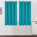 LEMOMO Teal Blackout Curtains/52 x 45 Inch Length Kids Curtains/Set of 2 Panels Grommet Bedroom Curtains for Living Room