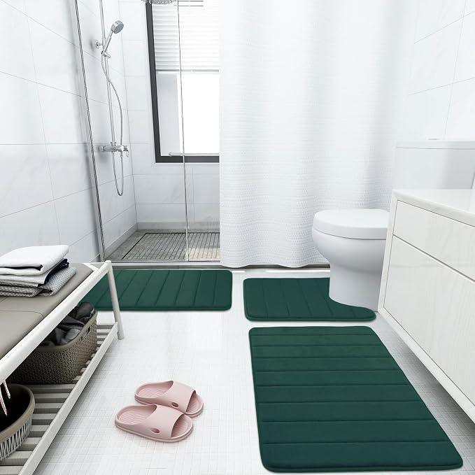 Buganda Memory Foam Bath Mat, 35.4" x 24", Ultra Soft and Non-Slip Bathroom Rugs - Image 6