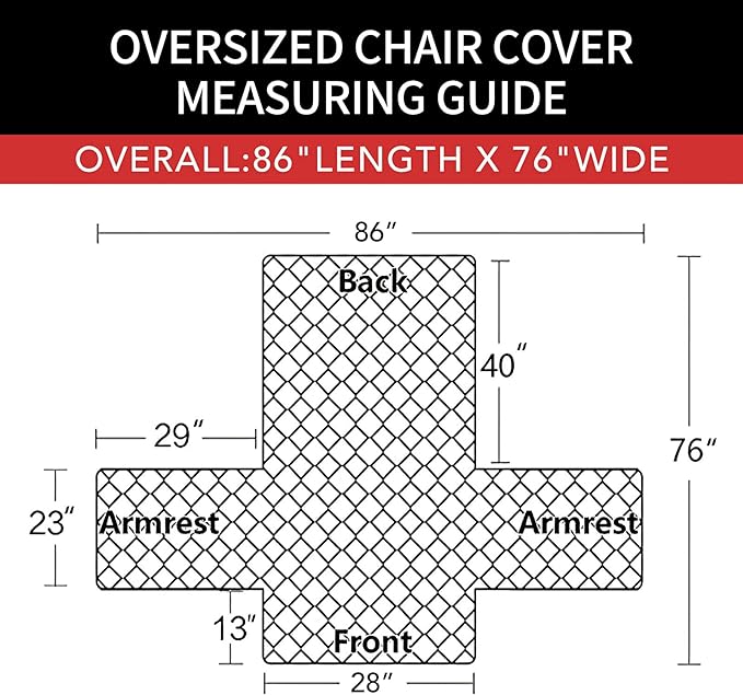 Easy-Going Oversized Chair Sofa Slipcover Reversible Sofa Cover Water Resistant Couch Cover Furniture Protector Cover with Elastic Straps for Pets Dog (Oversized Chair, Coffee/Ivory)