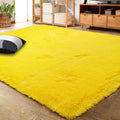 LOCHAS Ultra Soft Indoor Modern Area Rugs Fluffy Living Room Carpets for Children Bedroom Home Decor Nursery Rug 6x9 Feet, Yellow