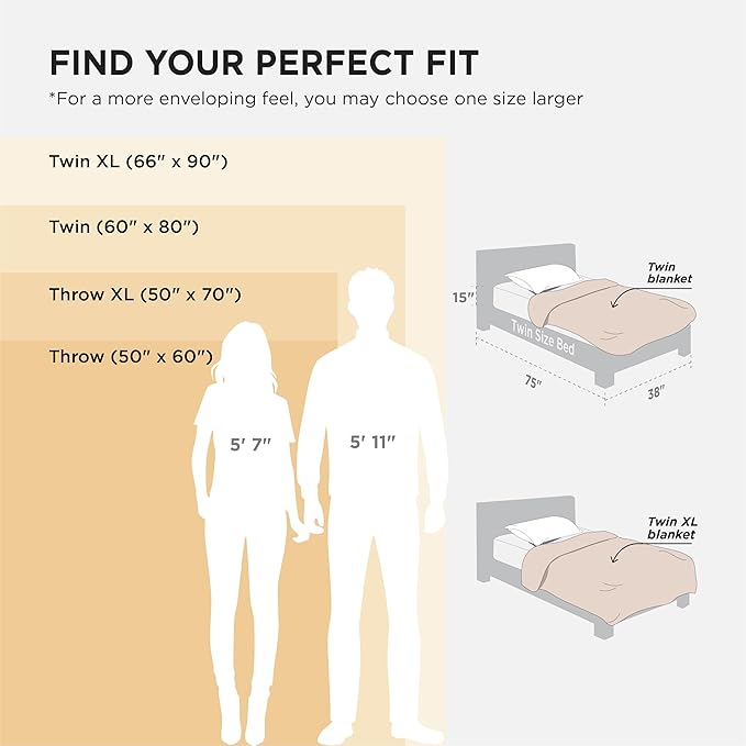 Bedsure GentleSoft Lavender Fog Twin Blanket for Bed - Cozy Soft Blankets for Women, Cute Large Throws for Girls, 66x90 Inches