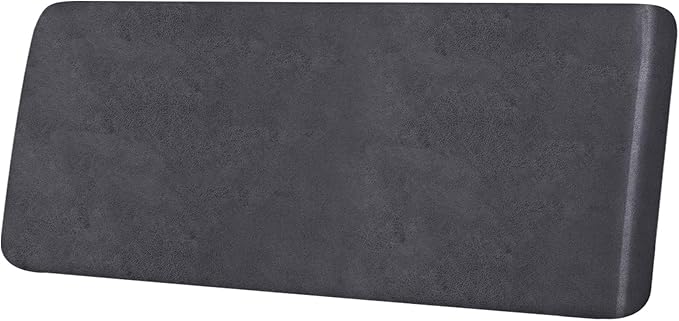 Leather Look Couch Cushion Covers Sofa Seat Slipcovers Sets Couches Furniture Protector for Sectional Armchair Loveseat Pets Kids Stretch Spandex Fabric (1 Cushion Sofa, Dark Grey)