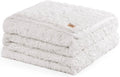 UGG Adalee Faux Fur Full/Queen Blanket for Bed, Soft Fuzzy Blanket, Warm Large Throw for Couch, Washable Full or Queen Bedding, Luxury Bedroom Decor, 90" x 90", Natural White