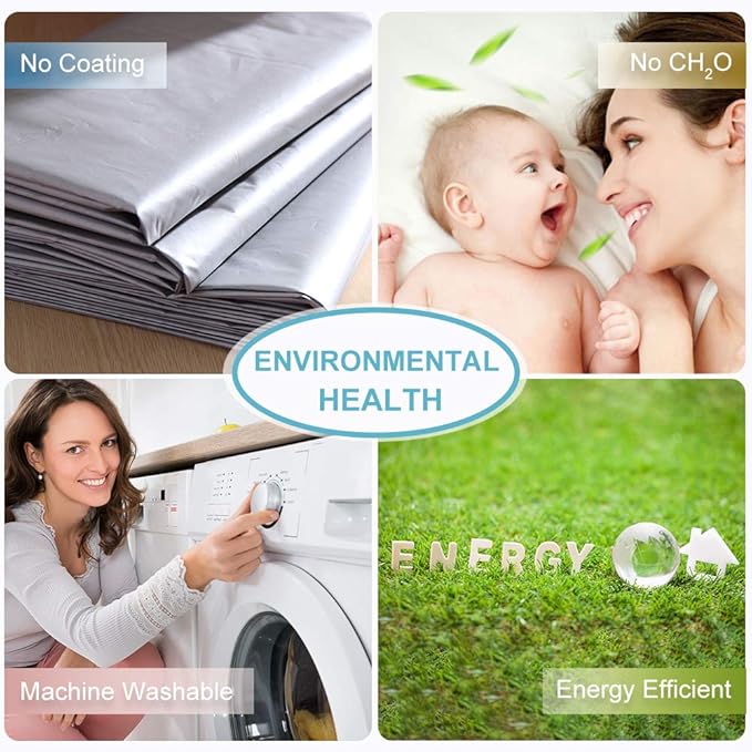 RYB HOME Large Curtains for Bedroom 84 inches Long 2 Panels Set, Privacy Thermal Insultaed Sunlignt Heat Blocking Drapes for Sliding Patio Door, Width 70 by Length 84, Greyish White