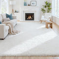 6x9 Area Rugs for Living Room Rug: Soft Fluffy Shag White Rugs for Bedroom, Non-Slip Large Fuzzy Plush Rug Indoor Floor Carpet for Nursery Kids Boys Girls Room, Dorms, Playroom, Modern Home Decor