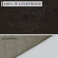 Double Protection 100% Waterproof Loveseat Sofa – Chocolate/Beige