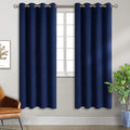 BGment Blackout Curtains for Bedroom - Grommet Thermal Insulated Room Darkening Curtains for Living Room, Set of 2 Panels, Each 55 x 69 Inch, Navy Blue