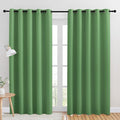 NICETOWN Room Darkening Draperies Window Curtain Panels, Forest Green, 2 Panels, W60 x L84 -inch, Thermal Insulated Grommet Room Darkening Curtains for Bedroom