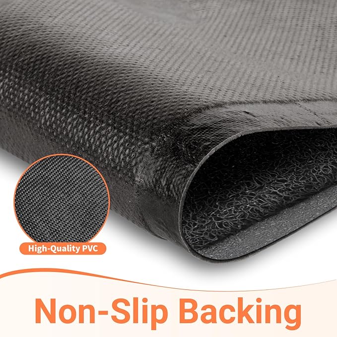 StepLively Door Mat Home Welcome Mats Outdoor and Indoor, Heavy-Duty Low-Profile Non-Slip Durable Front Welcome Mat Doormat for Home Entrance, Outside Entry, Yard, Floor, Patio (32''x20'', Grey)
