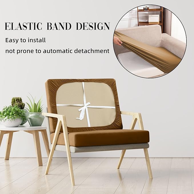 Outdoor Cushion Covers Set,12PCS Patio Furniture Couch Seat Slipcovers, Replacement for Sofa Sectional Chair(Cover，Only)