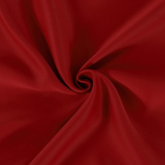 LEMOMO Red Blackout Curtains 34 x 54 Inch Length/Set of 2 Curtain Panels/Thermal Insulated Room Darkening Blackout Curtains for Bedroom