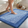 48x32 Large Bathroom Rugs Washable Non Slip, Blue Bath Mat for Bathroom Floor Tub, Soft Absorbent Quick Dry Mats for Shower, Bathtub,Home Decor