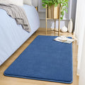 Amearea Modern Washable Runner Rugs, 2x4 Feet Blue Bedroom Runner, Small Area Rug for Living Room, Non-Slip Memory Foam Rug for Hallway Entryway Kids Boys Girls Laundry
