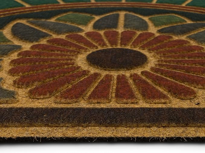 Mohawk Home Swirl Style Casual Ornamental Rust 2' X 3' All Weather Outdoor Door Mat Perfect for Porch, Garage