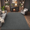AROGAN Washable 5×7 Living Room Rug, Modern Area Rugs with Soft Memory Foam for Bedroom, Minimalist Non-Slip Indoor Floor Carpet for Dining Room Office Kids Playroom Decor, Black and White