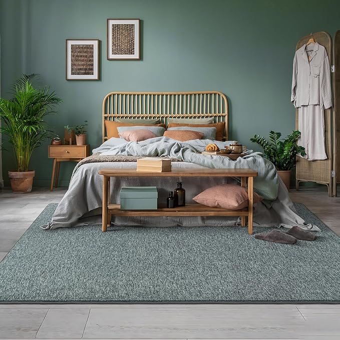 AROGAN Washable 6×9 Living Room Rug, Modern Area Rugs with Soft Memory Foam for Bedroom, Minimalist Non-Slip Indoor Floor Carpet for Dining Room Office Kids Playroom Decor, Grey