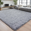 Chicrug Soft Area Rugs for Bedroom Living Room Plush Fluffy Rug 6x9 Feet, Shag Furry Area Rug Carpet Non Shedding for Nursery Children Kids Girls Room Home Decorative, Grey