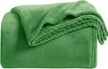 KMUSET Fleece Blanket Throw Size Emerald Lightweight Super Soft Cozy Luxury Bed Blanket Microfiber