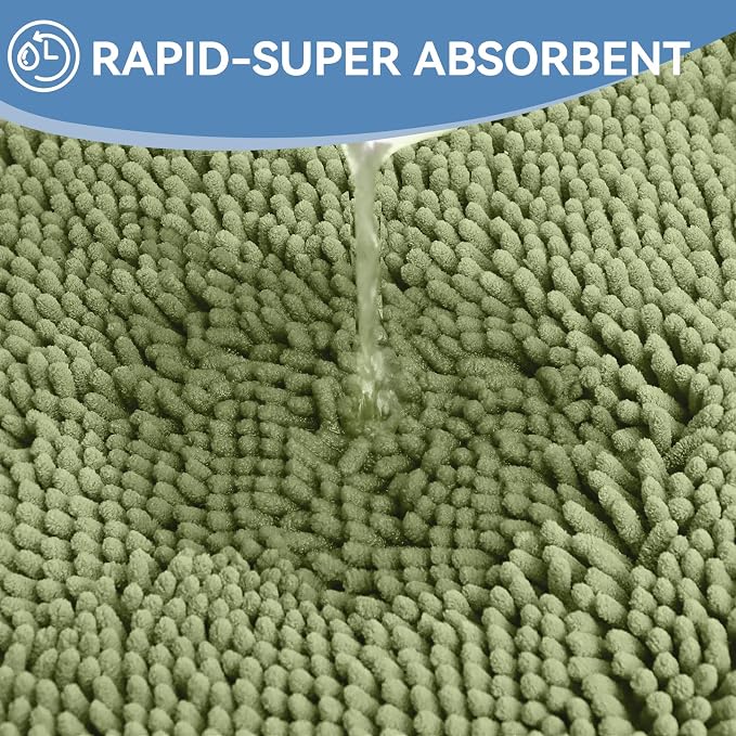Bcoimo 36"×24" Absorbent Bath Mat, Non-Slip - Image 5