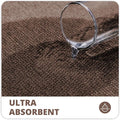 Bath Rug Runner, Ultra Thin Non-Slip Quick Dry Mat, Brown 2x5 ft