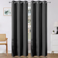 Joydeco Blackout Curtains 108 Inches Long 2 Panels Set, Thermal Insulated Long Curtains& Drapes 2 Burg, Room Darkening Drapes for Bedroom Living Room Window (Grey, W37 x L108 Inch)
