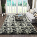 Ophanie Black Gold and Grey Area Rugs for Living Room 5x7, Fluffy Shag Large Fuzzy Plush Soft Carpets, Floor Shaggy Rugs for Bedroom, Carpet for Kids Boys Girls Dorm Nursery Home Decor Aesthetic