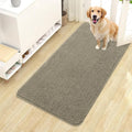 OLANLY Dog Door Mat for Muddy Paws 44x24, Absorbs Moisture and Dirt, Absorbent Non-Slip Washable Doormat, Quick Dry Chenille Mud Mat, Entry Indoor Entryway Carpet for Inside Floor, Warm Taupe