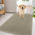 OLANLY Dog Door Mat for Muddy Paws 44x32, Absorbs Moisture and Dirt, Absorbent Non-Slip Washable Doormat, Quick Dry Chenille Mud Mat, Entry Indoor Entryway Carpet for Inside Floor, Warm Taupe