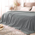 BEDELITE Fleece Blankets King Size for Bed, Luxury Plush Cozy Fuzzy Blanket 108x90 inches, Super Soft Warm Lightweight Throw Blanket All Seasons Suitable, Grey