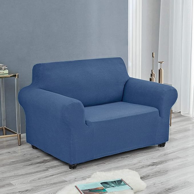 Joccun Stretch Chair Couch Cover,1-Piece Sofa Slipcover Spandex Jacquard Fabric Sofa Covers with Elastic Bottom,Washable Furniture Protector for Dogs,Cats,Kids(Armchair,Riverside)