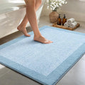 48x32 Large Bathroom Rugs Washable Non Slip, Light Blue Bath Mat for Bathroom Floor Tub, Soft Absorbent Quick Dry Mats for Shower, Bathtub,Home Decor