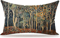Rustic Autumn Forest Pillow Covers 20x12 Double-Sided, Fall Home Room Decor, Vintage Botanical Nature William Morris Inspired Decorative Throw Pillow Covers for Home Bedroom Living Room