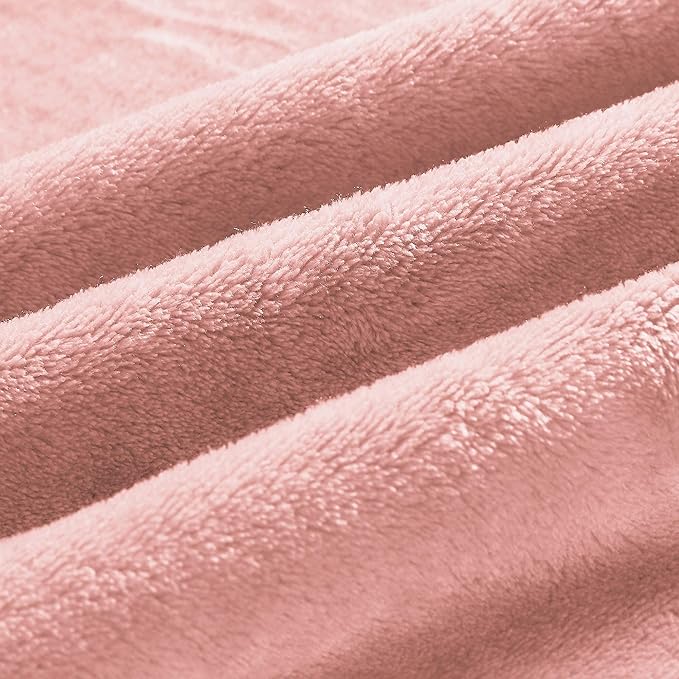 BEDELITE Fleece Blanket King Size Blankets for Bed, Luxury Plush Cozy Fuzzy Blanket 108x90 inches, Super Soft Warm Lightweight Throw Blanket All Seasons Suitable, Pink