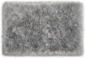 LOCHAS Soft Fluffy Faux Fur Rugs for Bedroom Bedside Rug 2x4 Feet, Washable, Furry Sheepskin Area Rug for Living Room Girls Room, Luxury Shag Carpet Home Decor, Grey