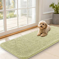 OLANLY Dog Door Mat for Muddy Paws 47x20, Absorbs Moisture and Dirt, Absorbent Non-Slip Washable Doormat, Quick Dry Chenille Mud Mat for Dogs, Entry Indoor Entryway Carpet for Inside Floor, Vanilla