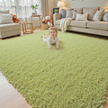 Rugs for Living Room 5x8, Alfombras para Salas Shag Large Plush Soft Area Rug, Shaggy Carpets for Bedroom, Kids Boys Girls Home Decor Aesthetic (Grass Green, 5x8 Feet)