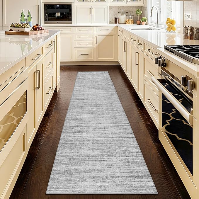 Kitchen Runner Rug 2x12 Runners Rug for Hallways Non-Slip,Long Abstract Rug Runners,Stain Resistant Soft Washable 12 ft Runner Rugs,Ultra-Thin Carpet for Entryway,Dining,Laundry Room