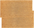 KANKUN Coco Coir Door Mat with Heavy Duty Backing, Welcome Doormat (17" x 30"), Doormat Entrance (Plain - 2Pack)