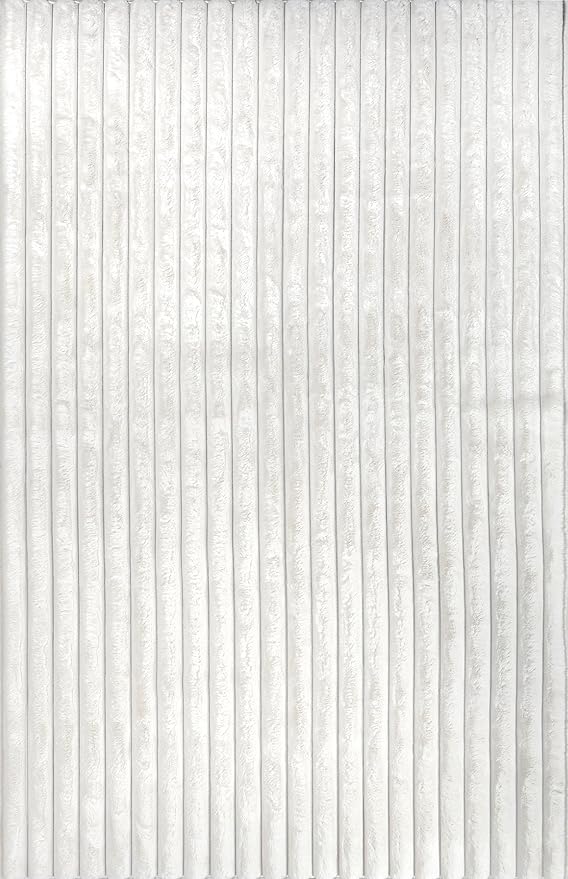 Nuloom SuperiorWash Collection Kai Off-White, 2' x 3', Fluffy and Cozy, High Traffic, Stain Resistant, Easy Clean, Durable Washable Area Rug for Bedroom, Living Room, Dining, Den, Foyer, Entryway
