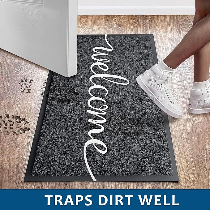 EARTHALL Funny Welcome Mats Outdoor, Front Door Mat for Outside Entry, Doormat Outside/Inside Entrance, Entry Door Rugs for Entryway Indoor, Outdoor Mats for Home Entrance, Front Porch Decor 36"x24"