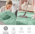Round Rugs for Bedroom in Mint Green – 7ft