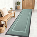 OLANLY Front Door Mat Indoor Outdoor Entrance, Waterproof All-Season, All-Weather Doormat, Sturdy Natural Rubber, Low Profile, Easy Clean Patio Porch Entryway Mat, 71x23, Grayish Green