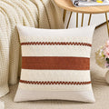 Fancy Homi Set of 1 Rust Boho Euro Decorative Throw Pillow Covers 26x26 Inch for Couch Bed Sofa, Aesthetic Modern Organic Fall Room Decor, Soft Cotton Cute Terracotta Textured Farmhouse Cushion Case