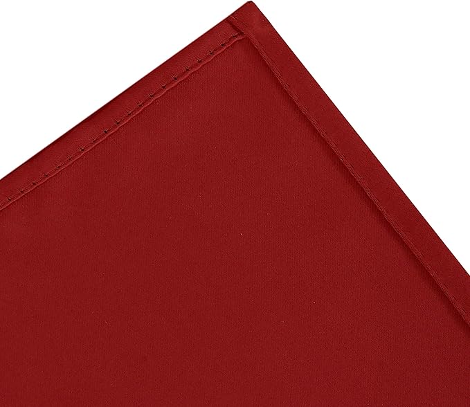 LEMOMO Red Blackout Curtains/52 x 45 Inch Length Kids Curtains/Set of 2 Panels Grommet Bedroom Curtains for Living Room